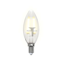 Картинка лампа светодиодная Uniel Ретро Filament свеча C35 E14 6Вт 4000K прозрачная UNIEL LED Filament C35 СВЕЧА E14 6W 4000K/CL 200-250V  500Лм 36*105mm купить 
