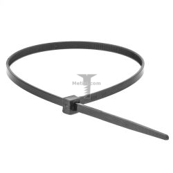 Картинка Хомут кабельный DKC 100*2.5мм черный 100шт/уп морозостойкий черный от -40 до +130С, устойчив к воздействию солнечного и УФ-излучения, диаметр пучка кабеля до 20,5мм купить 