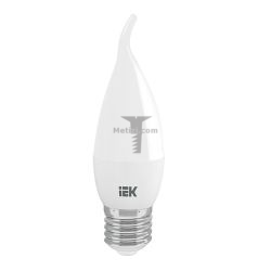 Картинка лампа светодиодная IEK Eco свеча на ветру E27 7Вт 4000K СВЕЧА на ветру E27 7W 4000K 630Lm 230V Гарантия 2 года арт. LLE-CB35-7-230-40-E27 купить 