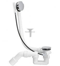 Картинка Сифон для ванны автоматический хромированный 40/50 мм Viega Германия арт. 285357 купить 