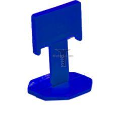Картинка Зажим "флажок" 2мм синий (100шт) Система выравнивания кафельной плитки. Комбинация зажима и клина позволяет выровнять плитку в плоскости, а также зафиксировать точный зазор купить 