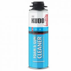 Картинка Очиститель KUDO  для полиуретановой пены 650 г Высококачественное средство для удаления загрязнений незатвердевшей однокомпонентной полиуретановой монтажной пены. купить 