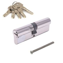 Картинка Цилиндр латунный для замка ключ/ключ 90мм (45+45) цвет: никель  купить 