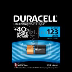 Картинка Батарейка Duracell / Energizer CR123 литиевый элемент питания 3V, 17мм в диаметре и 34.2 мм по длине купить 
