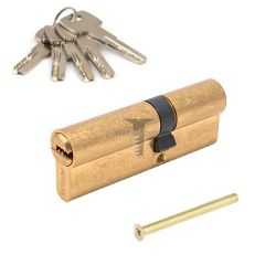 Картинка Цилиндр латунный для замка ключ/ключ 85мм (35+50) цвет: латунь  купить 