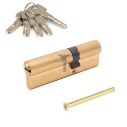 Картинка Цилиндр латунный для замка ключ/ключ 90мм (35+55) цвет: латунь  купить 