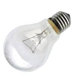 Картинка лампа накаливания груша A55 E27 220B 95Вт прозрачная А55 груша прозрачная E27 95Вт 220B купить 