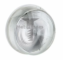 Картинка светильник для ламп накаливания Legrand 60451 Е27 100Вт круглый пластик стекло круглый с пластиковым основанием, стеклянный рассеиватель, напряжение 220 В, цоколь Е27, белый, артикул 60451, мощность 100W купить 