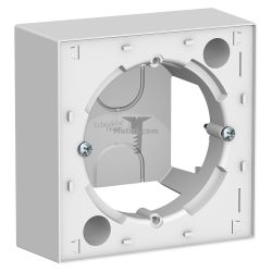 Картинка Коробка AtlasDesign для открытой установки белый способ монтажа открытый, арт. ATN000100 купить 