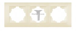 Картинка Рамка Cosmo трехпостовая кремовый арт. 612-010300-227 купить 