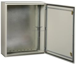 Картинка щит металлический ЩМП-4 навесной пустой 800*650*250мм IP66 навесной с монтажной панелью арт. TI5-10-N-080-060-025-66 купить 