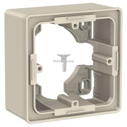 Картинка Коробка Unica NEW для открытой установки 1-постовая бежевый способ монтажа скрытый, арт. NU800244 купить 