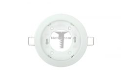 Картинка светильник точечный IEK GX53 неповоротный круг белый круг, неповоротный, цоколь GX53, 18x100 мм, 220В, арт. LUVB0-GX53-1-K01 купить 