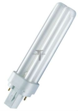 Картинка лампа люминесцентная компактная 2-U G24d-2 18Вт 4000К арт. SQ0323-0089 купить 
