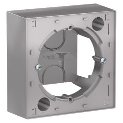 Картинка Коробка AtlasDesign для открытой установки алюминий способ монтажа открытый, арт. ATN000300 купить 