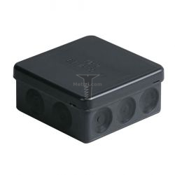 Картинка коробка ABB распределительная 86х86х40 IP65 арт. AP9 черная для открытой установки, квадратная с  крышкой, белый, 86х86х39, IP65 арт. AP9 купить 