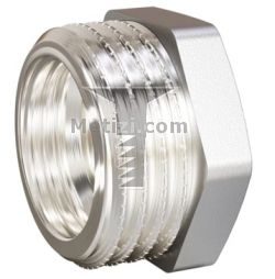 Футорка наружная-внутренняя резьба 1/2"х 3/8" никелированная латунь ...