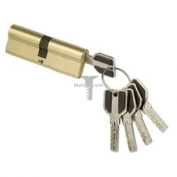 Картинка Цилиндр латунный для замка ключ/ключ 70мм (35+35) арт.Л/ЦМП-70 цвет: латунь  купить 